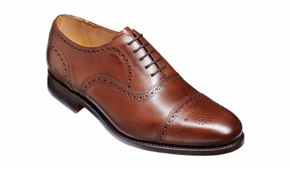 Barker Shoes Mirfield 8211 Dark Walnut Calf Oxford Dark Walnut Calf Oxford Mens