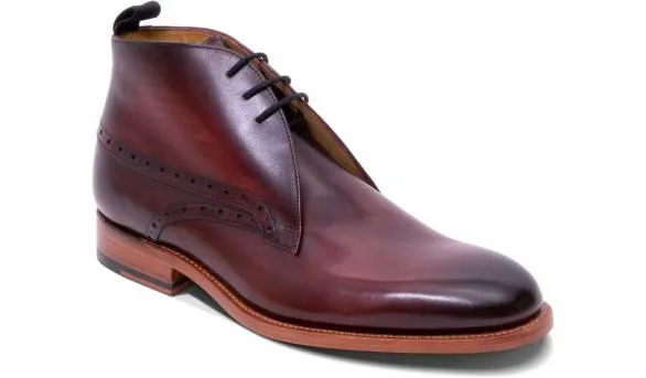 Barker Shoes Tyne 8211 Hand Brushed Burgundy Hand Brushed Burgundy Mens