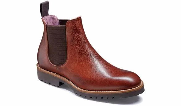 Barker Shoes Vera 8211 Cherry Grain Cherry Grain Womens