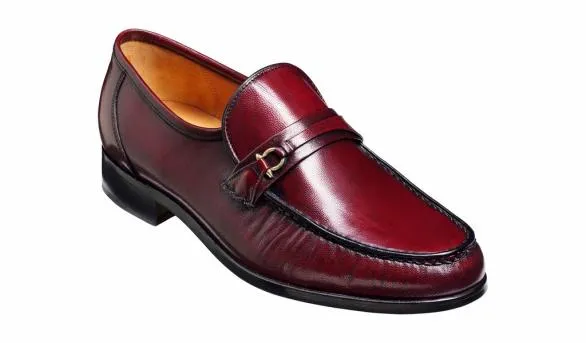 Barker Shoes Wade 8211 Burgundy Kid Loafer Burgundy Kid Loafer Mens