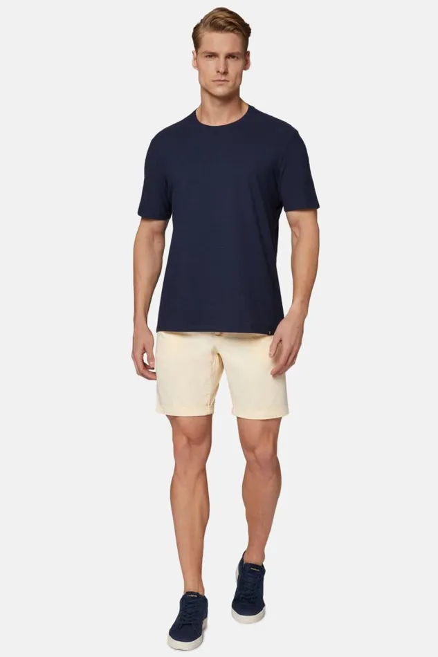 Bermuda Men Boggi Milano Stretch Cotton Summer Bermuda Shorts Yellow Bermuda Men Boggi Milano Stretch Cotton Summer Bermuda Shorts Yellow