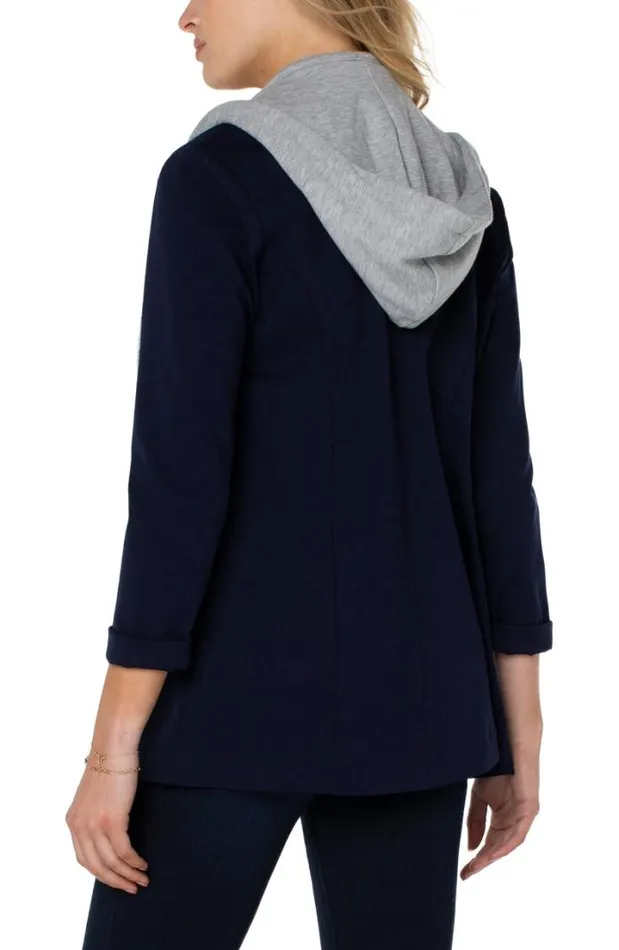 BLAZERS Women Liverpool Los Angeles BLAZER W REMOVABLE HOOD Cadet Blue