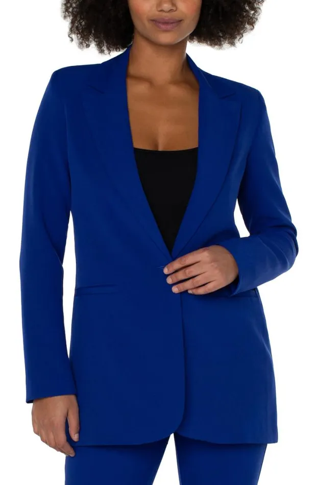 BLAZERS Women Liverpool Los Angeles BUTTON FRONT BOYFRIEND BLAZER Royal Violet