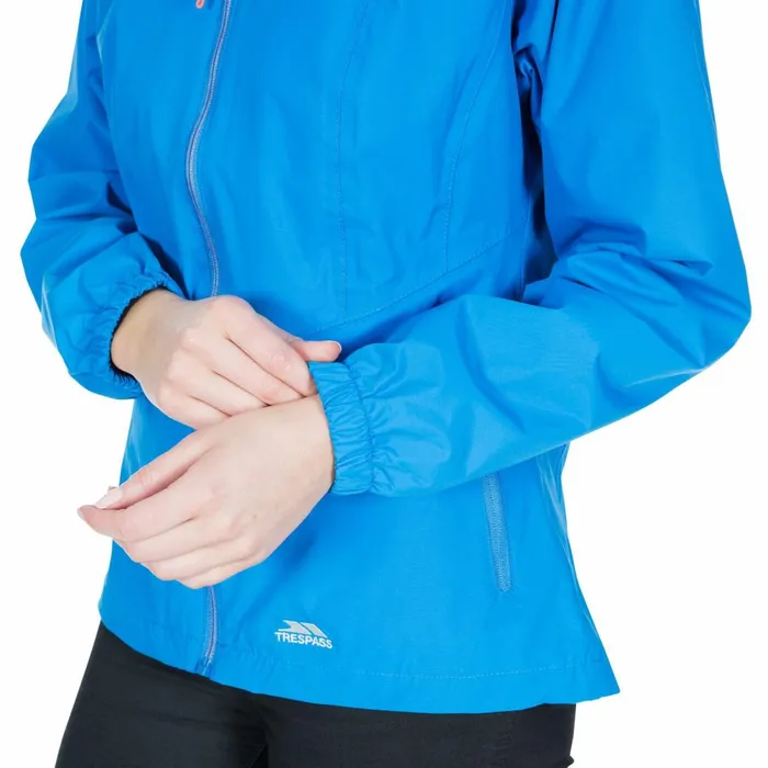 Blyton Waterproof Jacket Vibrant Blue Women Trespass Waterproof Jackets