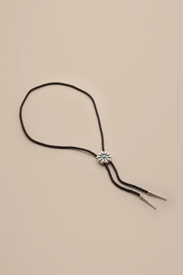 Bolo Tie Necklace Silver Women Lucky Brand Jewelry