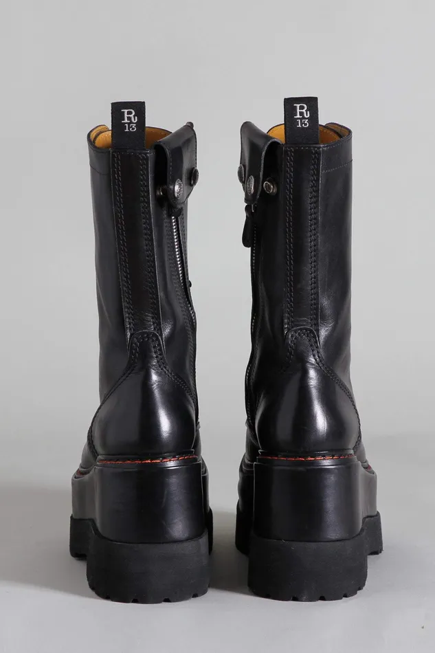 Boots Women Medium Platform Boot 8211 Black R13 Boots Women Medium Platform Boot 8211 Black R13