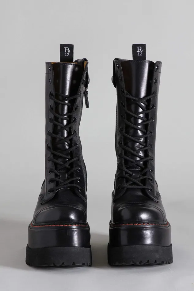 Boots Women Medium Platform Boot 8211 Black R13 Boots Women Medium Platform Boot 8211 Black R13