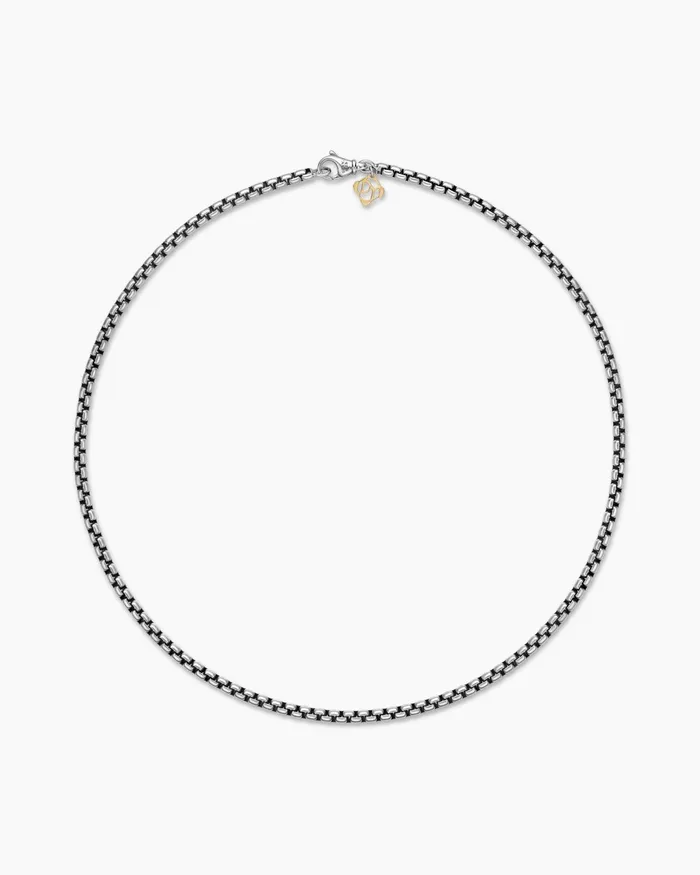 Box Chain Necklace In Sterling Silver With 14K Yellow Gold Accent 36mm Women David Yurman Chain Box Chain Necklace In Sterling Silver With 14K Yellow Gold Accent 36mm Women David Yurman Chain