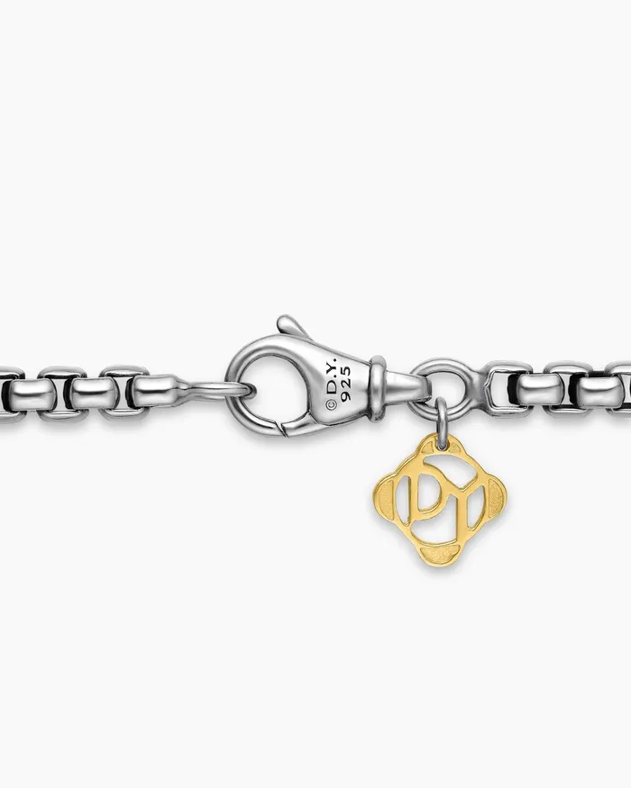 Box Chain Necklace In Sterling Silver With 14K Yellow Gold Accent 36mm Women David Yurman Chain Box Chain Necklace In Sterling Silver With 14K Yellow Gold Accent 36mm Women David Yurman Chain