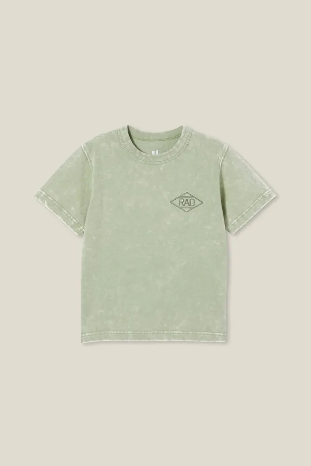 BoysGirls Tops and TShirts Cotton On Luca Acid Wash Short Sleeve Tee Deep Sagekeep It Rad BoysGirls Tops and TShirts Cotton On Luca Acid Wash Short Sleeve Tee Deep Sagekeep It Rad