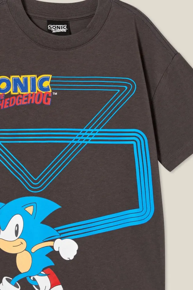 Boys Tops and TShirts Cotton On License Drop Shoulder Short Sleeve Tee Lcn Sonic Phanomsonic Gotta Go Fast Boys Tops and TShirts Cotton On License Drop Shoulder Short Sleeve Tee Lcn Sonic Phanomsonic Gotta Go Fast