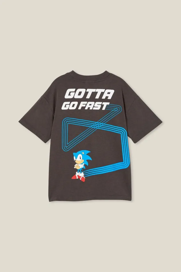 Boys Tops and TShirts Cotton On License Drop Shoulder Short Sleeve Tee Lcn Sonic Phanomsonic Gotta Go Fast Boys Tops and TShirts Cotton On License Drop Shoulder Short Sleeve Tee Lcn Sonic Phanomsonic Gotta Go Fast