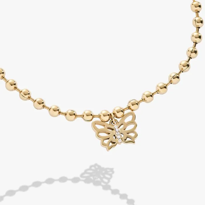 Bracelets Women Alex And Ani Butterfly Ball Chain Bracelet Stainless Steel Gold
