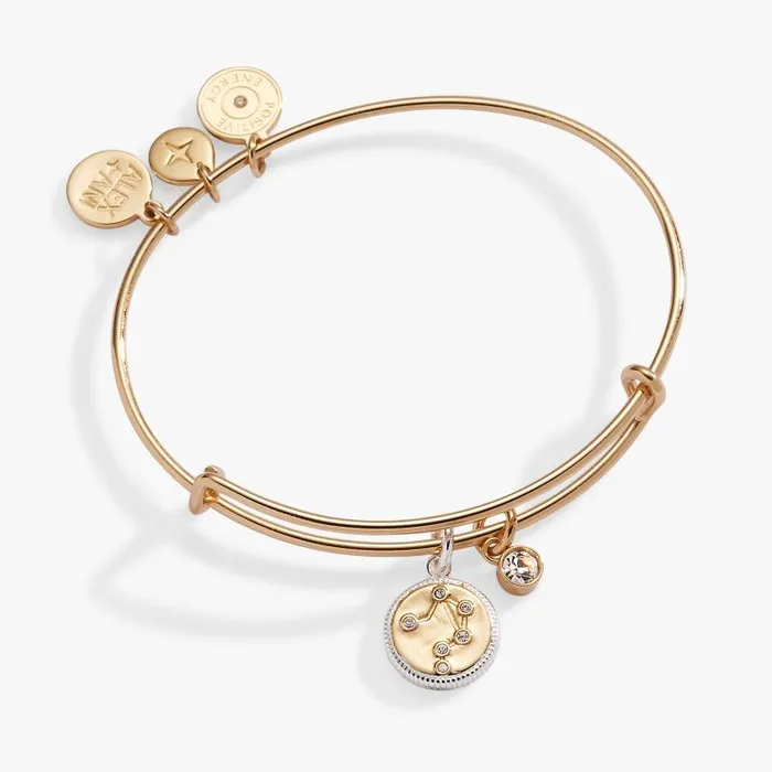 Bracelets Women Alex And Ani Libra Zodiac Charm Bangle Two Tone