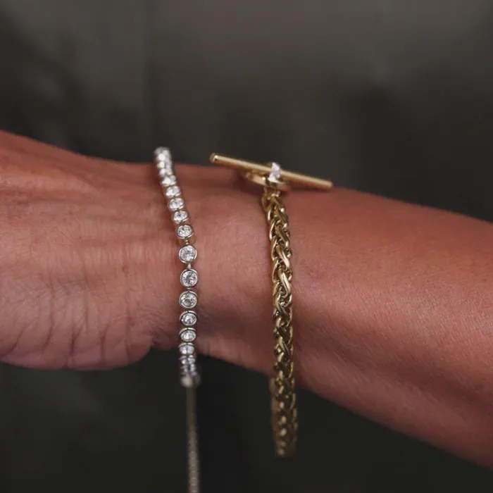 Bracelets Women Alex And Ani Pav Toggle Chain Bracelet Stainless Steel Silver