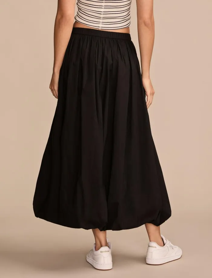 Bubble Poplin Maxi Skirt Caviar Women Lucky Brand Skirts