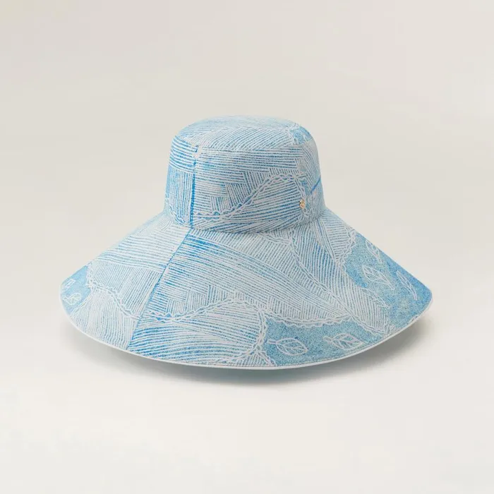 Bucket Hats Helen Kaminski HK X Bbbarra Wide Brim Blue
