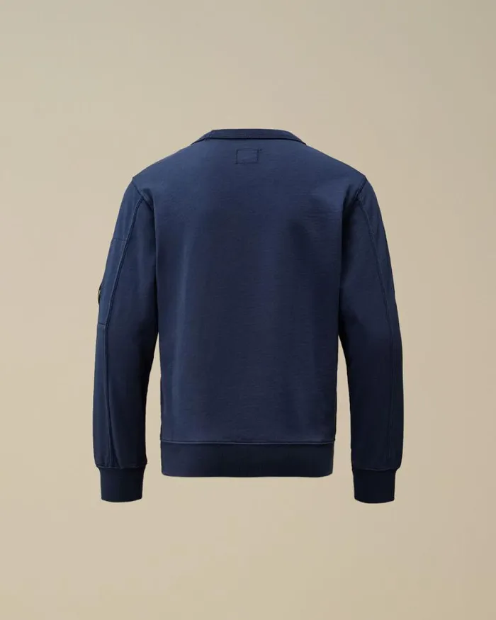 CP Company Clothing 1014 U16 Light Fleece Crew Neck Sweatshirt Estate Blue 8211 Kids