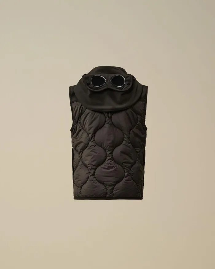 CP Company Clothing 48 U16 CP ShellR Mixed Goggle Vest Black 8211 Kids