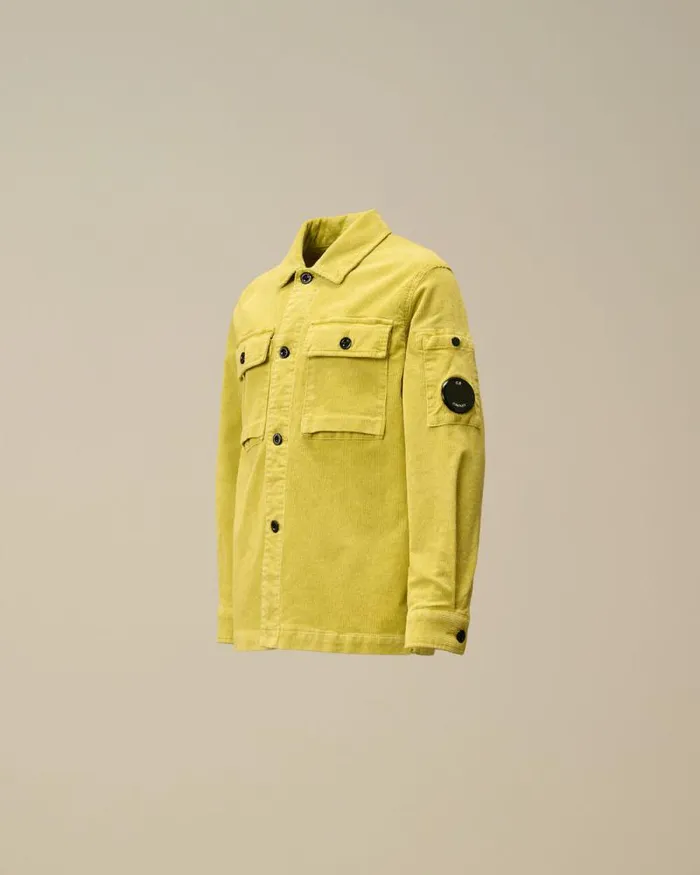 CP Company Clothing 48 U16 Cotton Stretch Corduroy Buttoned Lens Shirt Canton 8211 Green 8211 Kids CP Company Clothing 48 U16 Cotton Stretch Corduroy Buttoned Lens Shirt Canton 8211 Green 8211 Kids