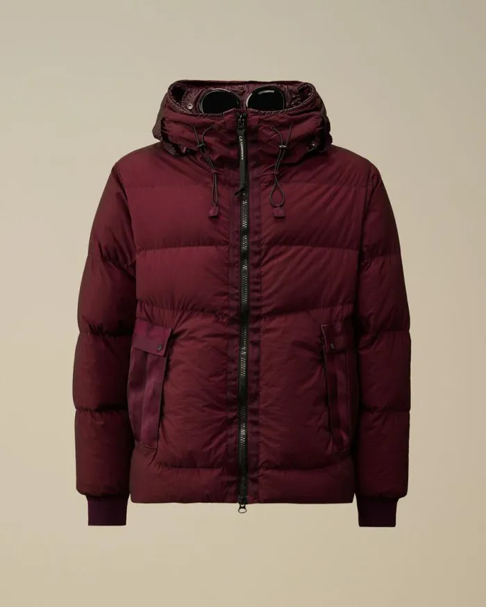 CP Company Jacket and Coats BiTM Goggle Down Jacket Potent Purple 8211 Man