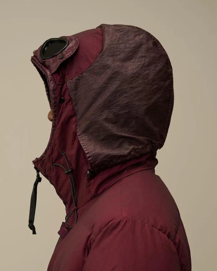 CP Company Jacket and Coats BiTM Goggle Down Jacket Potent Purple 8211 Man