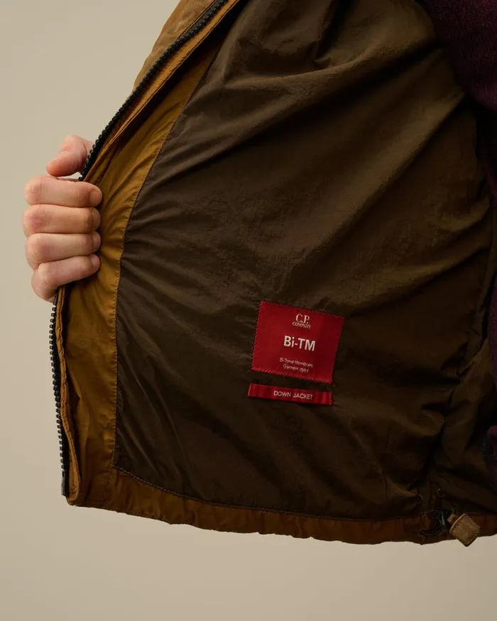 CP Company Jacket and Coats BiTM Goggle Down Jacket Toffee Beige 8211 Man