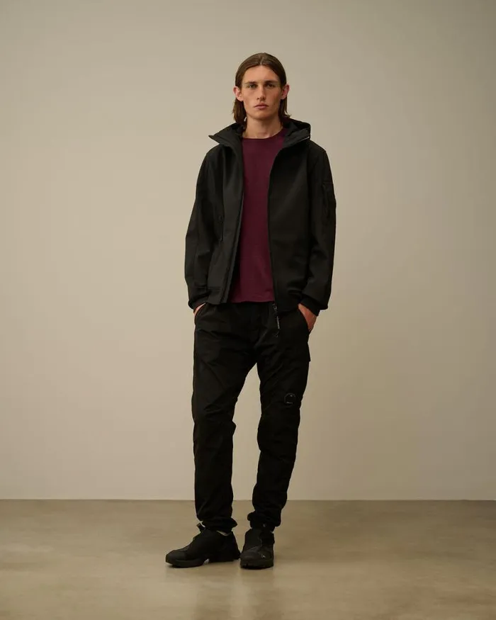 CP Company Jacket and Coats CP ShellR Hooded Jacket Black 8211 Man