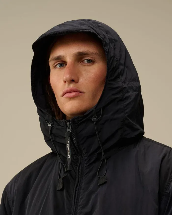 CP Company Jacket and Coats ChromeR Hooded Padded Jacket Total Eclipse Blue 8211 Man