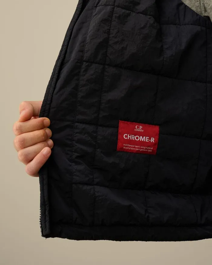 CP Company Jacket and Coats ChromeR Hooded Padded Jacket Total Eclipse Blue 8211 Man