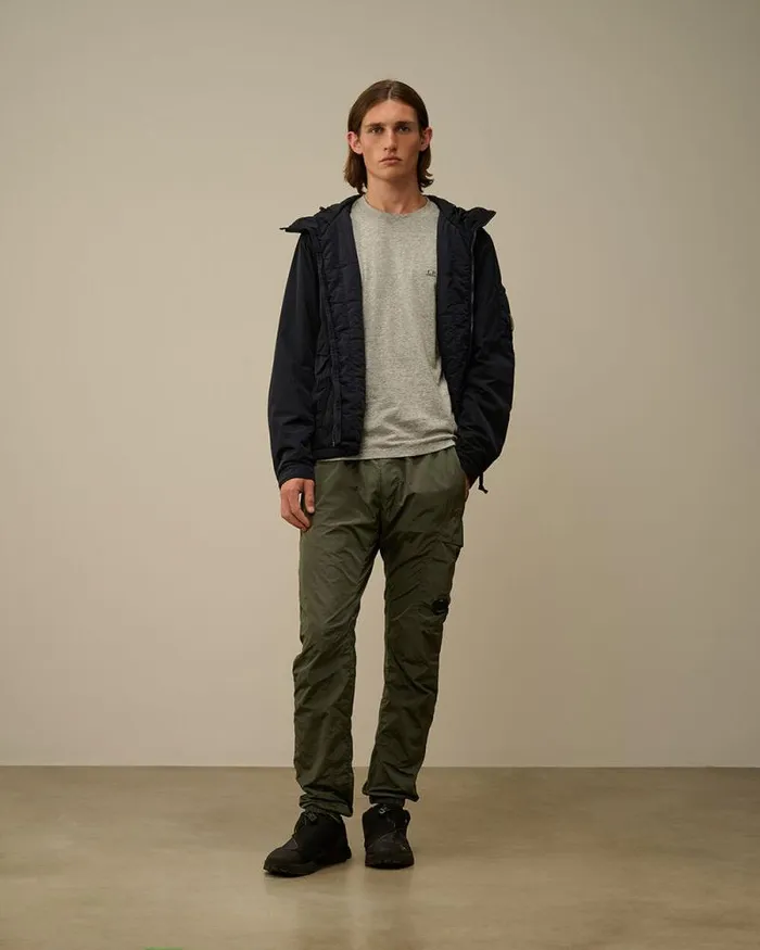 CP Company Jacket and Coats ChromeR Hooded Padded Jacket Total Eclipse Blue 8211 Man