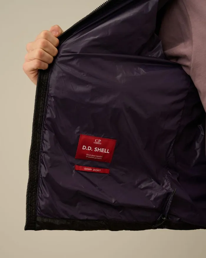 CP Company Jacket and Coats DD Shell Goggle Down Jacket Nightshade Purple 8211 Man