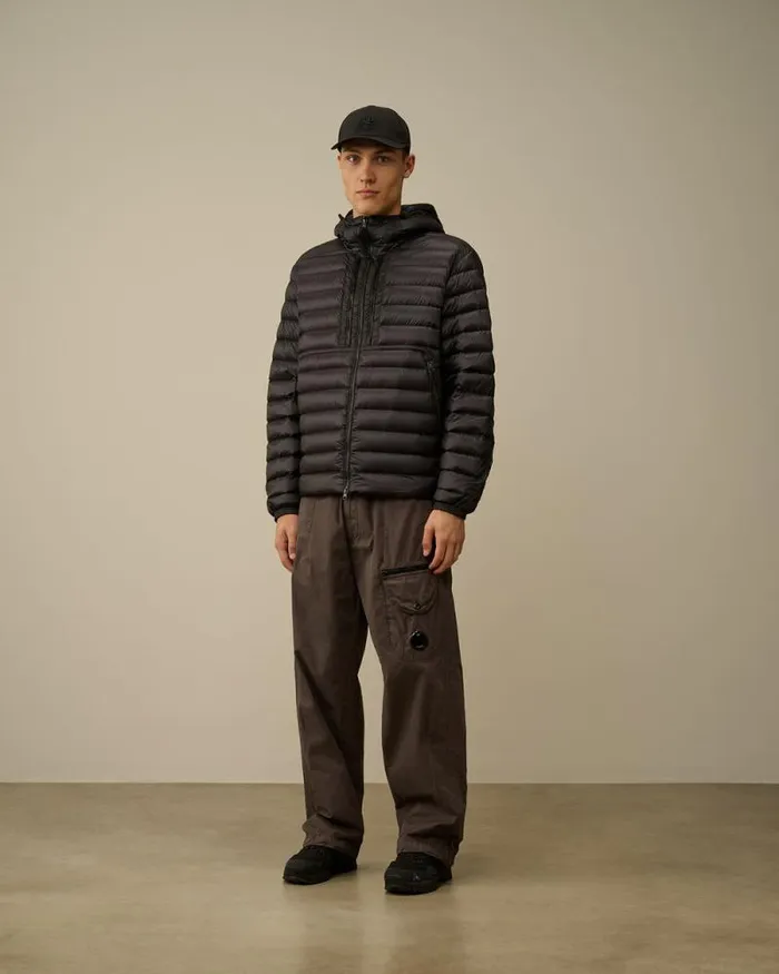 CP Company Jacket and Coats DD Shell Goggle Down Jacket Nightshade Purple 8211 Man