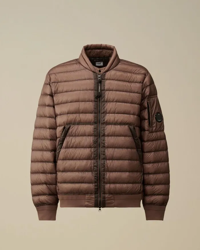CP Company Jacket and Coats DD Shell Lens Down Jacket Purple Dove 8211 Man