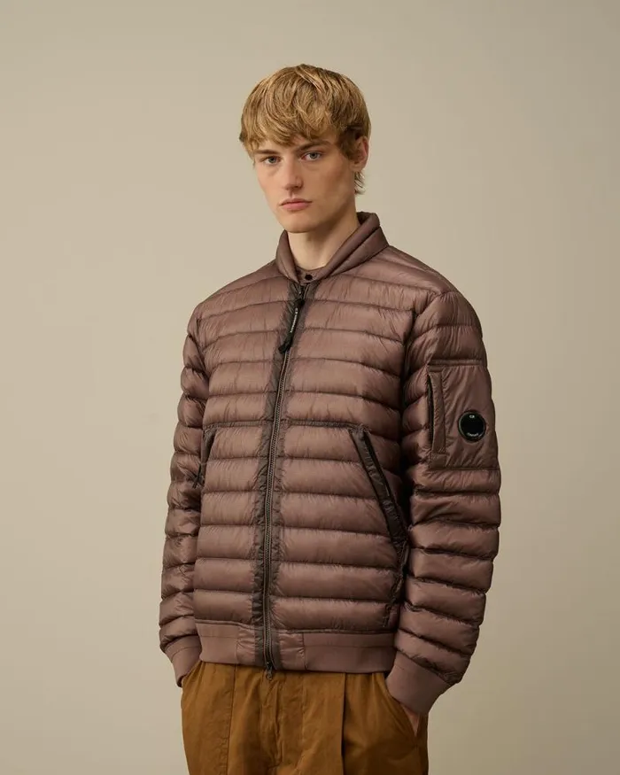 CP Company Jacket and Coats DD Shell Lens Down Jacket Purple Dove 8211 Man