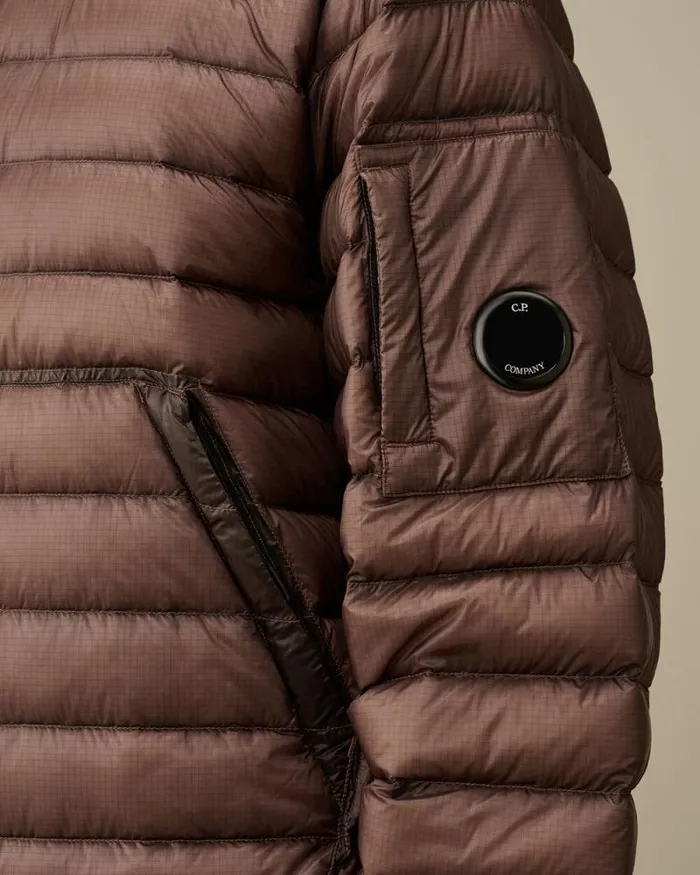 CP Company Jacket and Coats DD Shell Lens Down Jacket Purple Dove 8211 Man