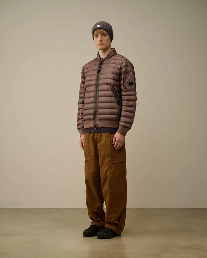 CP Company Jacket and Coats DD Shell Lens Down Jacket Purple Dove 8211 Man