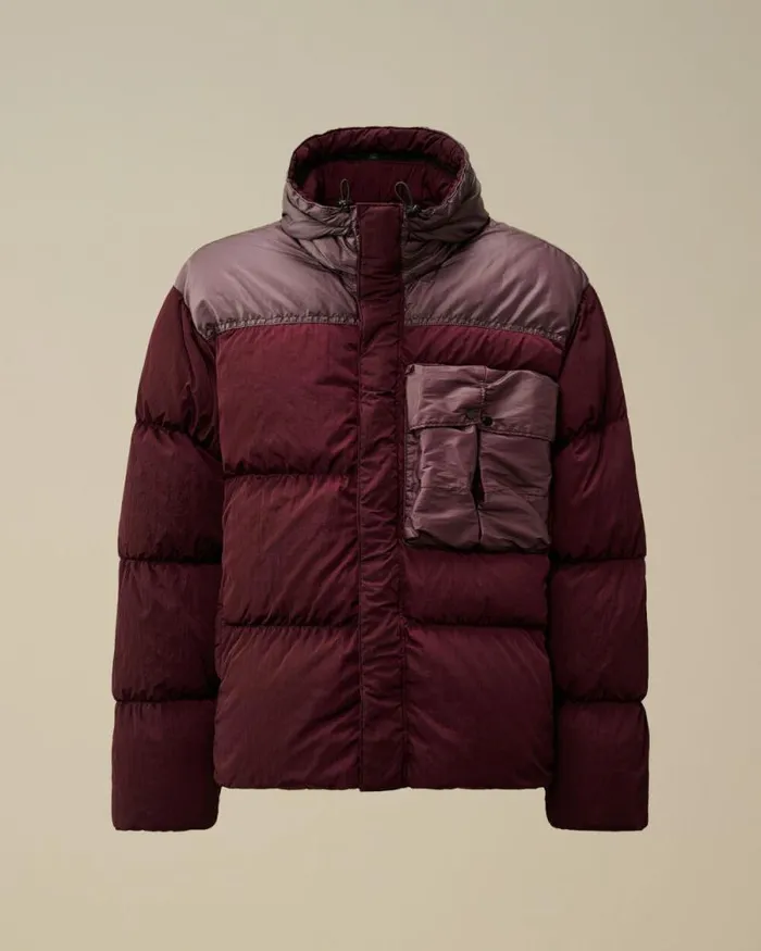 CP Company Jacket and Coats Eco ChromeR Mixed Goggle Down Jacket Potent Purple 8211 Man CP Company Jacket and Coats Eco ChromeR Mixed Goggle Down Jacket Potent Purple 8211 Man