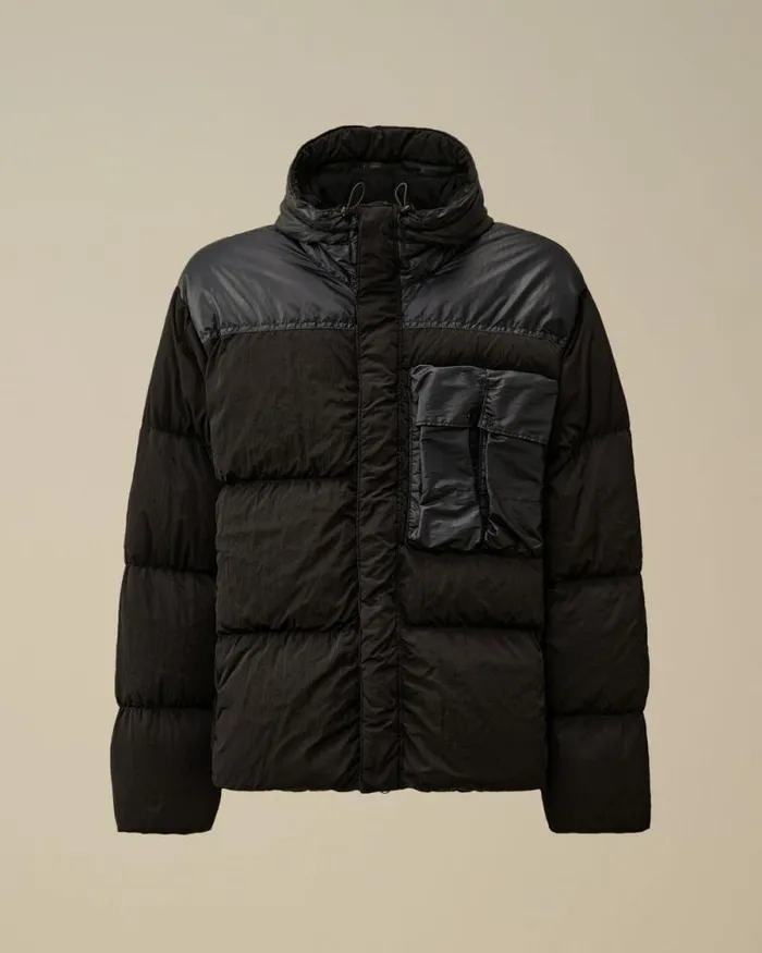 CP Company Jacket and Coats Eco ChromeR Mixed Goggle Down Jacket Total Eclipse Blue 8211 Man CP Company Jacket and Coats Eco ChromeR Mixed Goggle Down Jacket Total Eclipse Blue 8211 Man