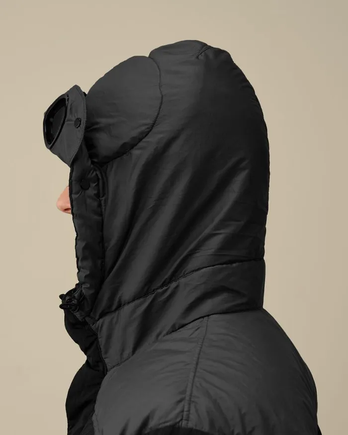 CP Company Jacket and Coats Eco ChromeR Mixed Goggle Down Jacket Total Eclipse Blue 8211 Man