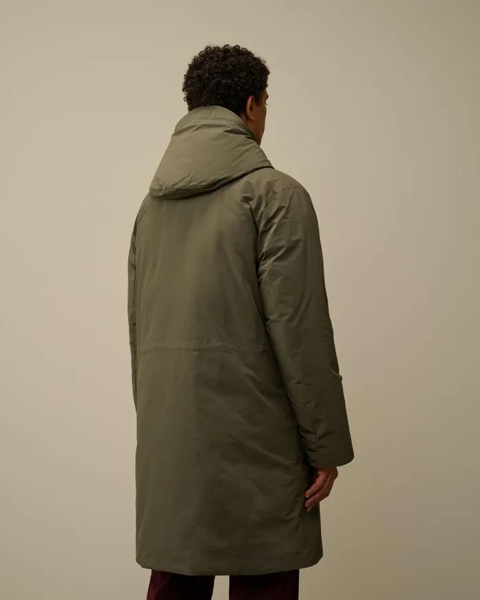 CP Company Jacket and Coats MicroM R Down Parka Grape Leaf Green 8211 Man