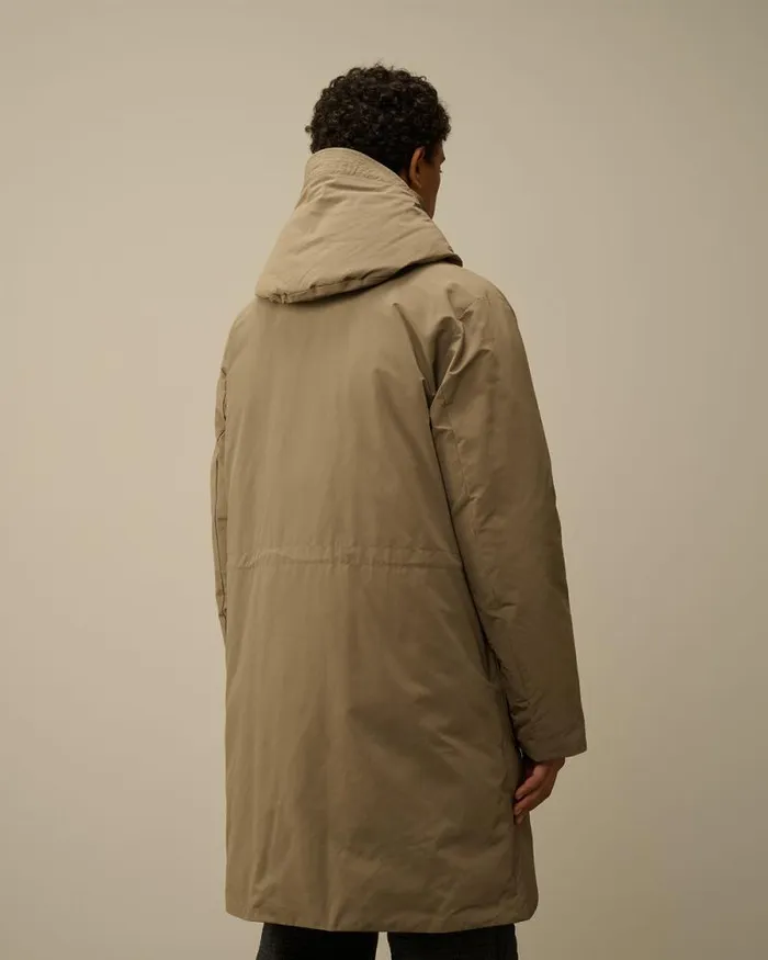 CP Company Jacket and Coats MicroM R Down Parka Walnut Beige 8211 Man