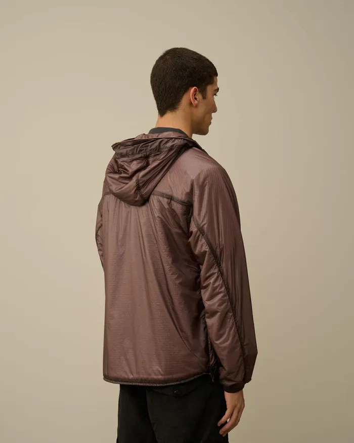 CP Company Jacket and Coats Nada Shell Hooded Jacket Purple Dove 8211 Man