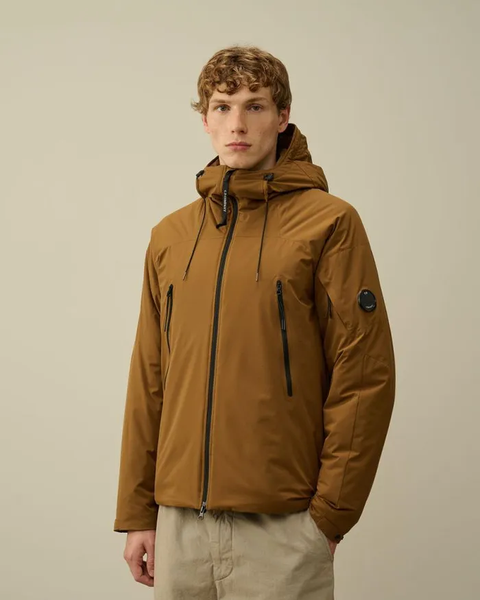 CP Company Jacket and Coats ProTek Hooded Padded Jacket Toffee Beige 8211 Man