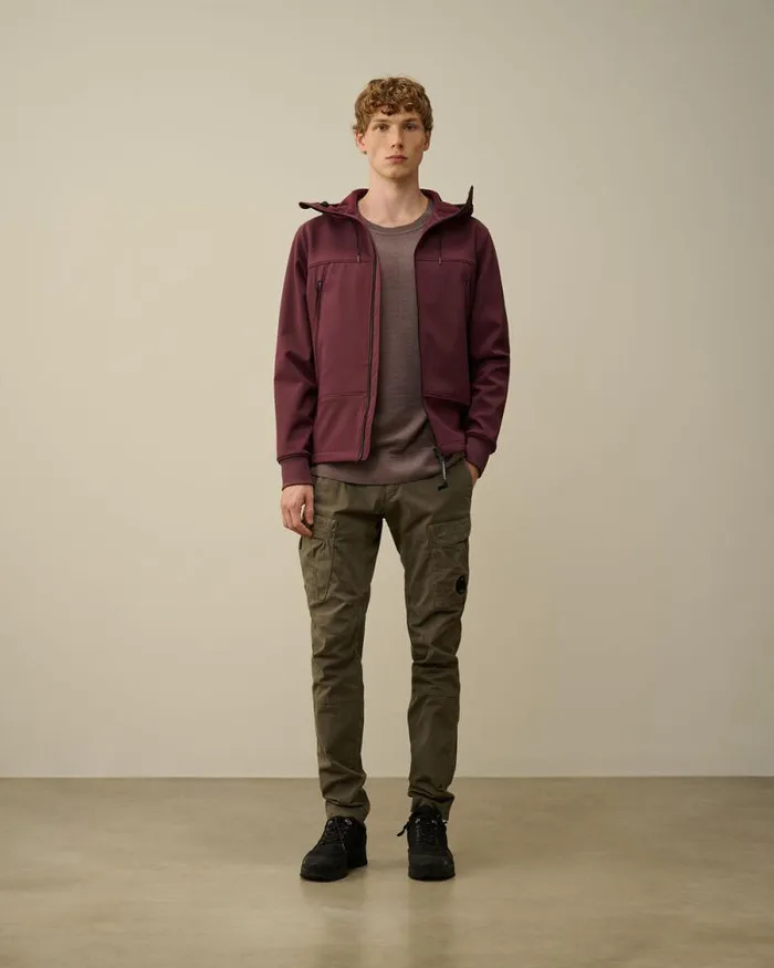 CP Company Jumpers Merino Wool Fast Dyed Crew Neck Knit Purple Dove 8211 Man