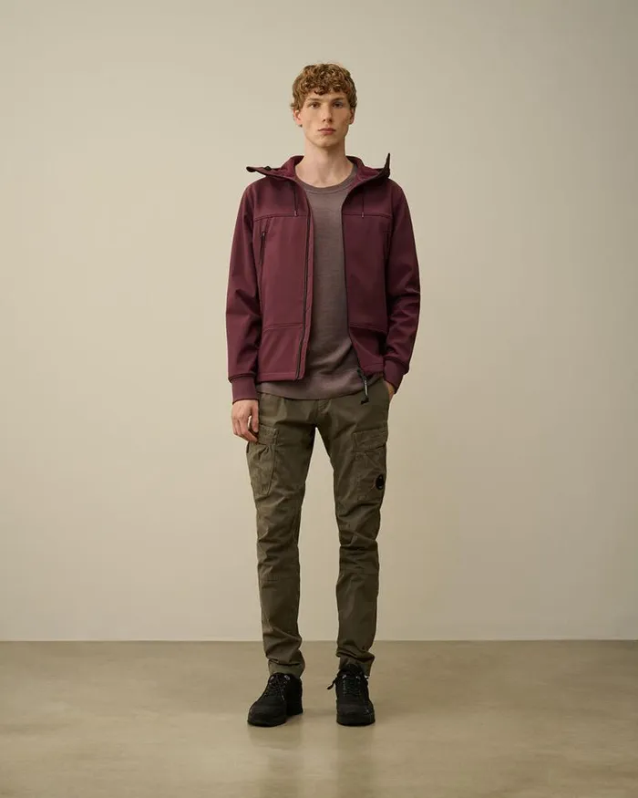 CP Company Jumpers Merino Wool Fast Dyed Crew Neck Knit Purple Dove 8211 Man
