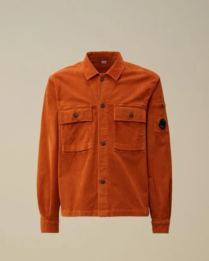 CP Company Overshirt Corduroy Buttoned Utility Overshirt Bombay Brown 8211 Man CP Company Overshirt Corduroy Buttoned Utility Overshirt Bombay Brown 8211 Man