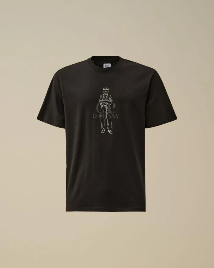CP Company Tshirts and Polo 301 Jersey British Sailor TShirt Black 8211 Man