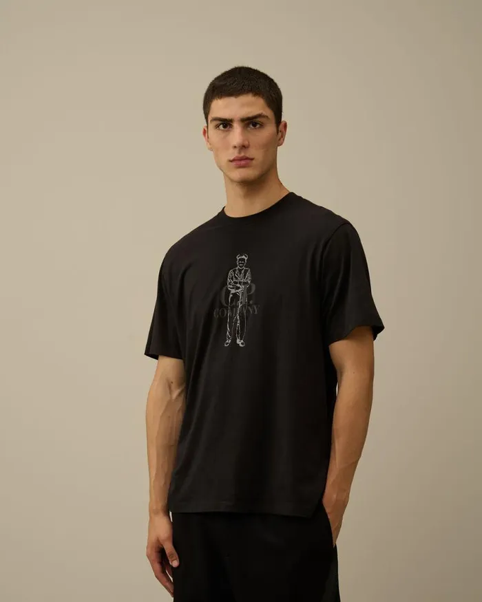 CP Company Tshirts and Polo 301 Jersey British Sailor TShirt Black 8211 Man