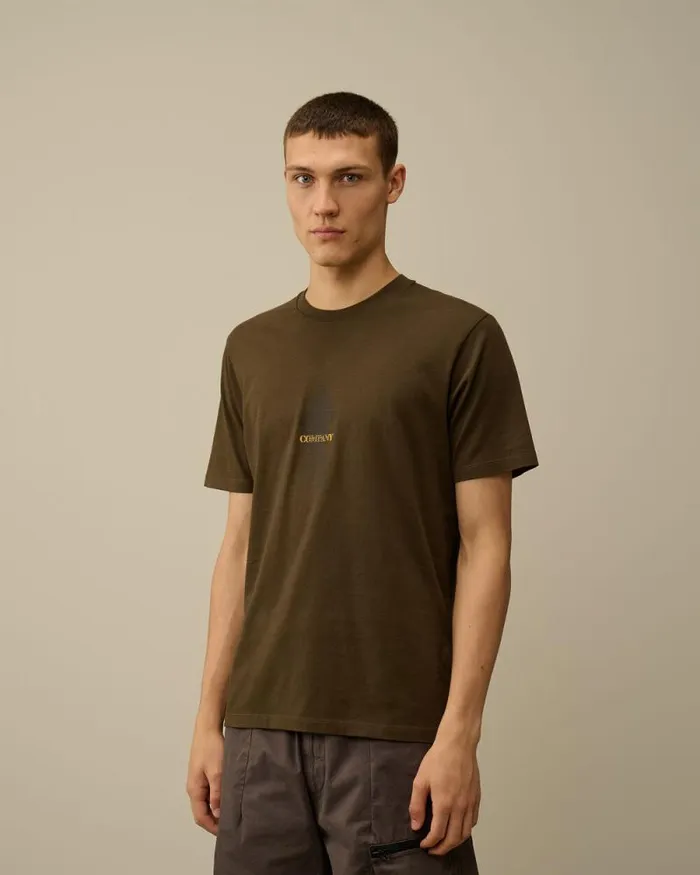 CP Company Tshirts and Polo 301 Jersey Waffled British Sailor TShirt Ivy Green 8211 Man